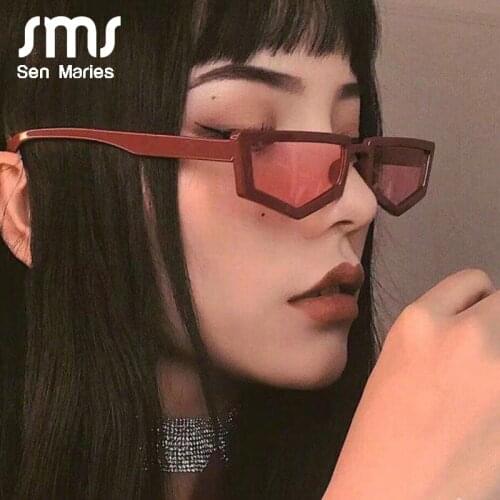 2019 Vintage Polygon Small Frame Sunglasses Women Retro Trend Leopard Personality Shape Flat Top Sun Glasses Ladies Shades UV400