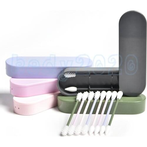 10pcs Environmental protection reusable cotton swab silicone cosmetic cotton swab