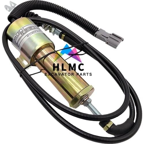 Free Shipping 11E1-60100-24 Shutoff Solenoid 60V1-60100-24 for Hyundai R130-5 R210-7 R215-7 24V