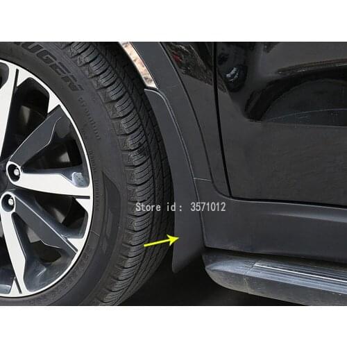 For Kia Sportage KX5 2016 2017 2018 Car Styling Plastic Fender Soft Mudguard Protection Flap Splash Mud Guard Frame 4pcs