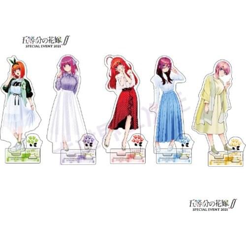 Anime The Quintessential Quintuplets Double Plug Series Acrylic Stand Figure Model Plate Table Toy Nakano Nino Nakano Ichika