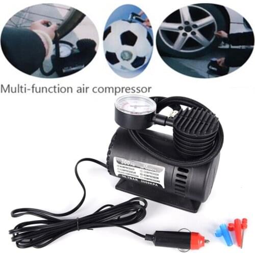 Automobile inflation pump Electric Air Mattress Pump for car bike home use pressure checking gauge