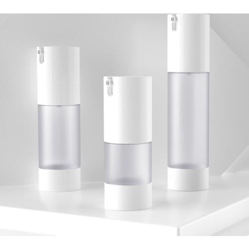 Frosted Transparent 24PCS 15ML 30ML 50ML Empty Vacuum Pump Cosmetic Bottle Travel Size Bottles Container Lotion Cream Container