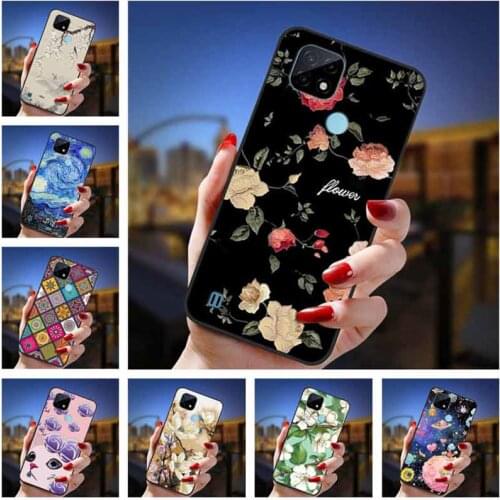 For OPPO Realme C21 Case Relief Flower TPU 3D Emboss Silicone Cases For Realme C21 C 21 Phone Back Cover Fundas RealmeC21 Cute