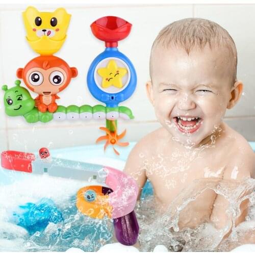 Baby Bath Toys Wall Sunction Cup Marble Race Run Track Kids Play Water Game Set Conveninently Fast and Simple Installation