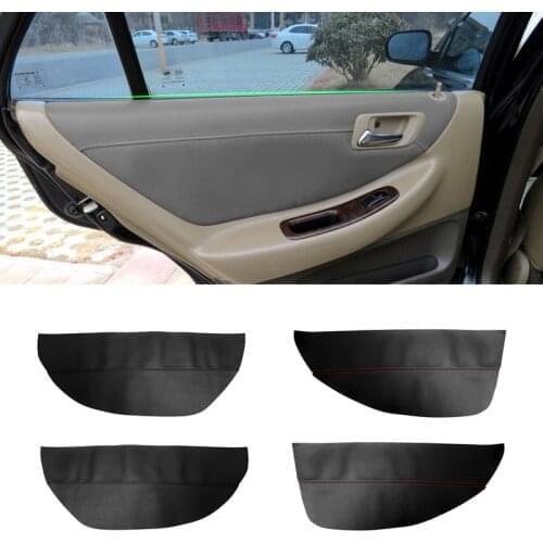 For Honda Accord 6th Gen 1997 1998 1999 2000 2001 2002 Car Door Armrest Panel Microfiber Leather Cover Protective Trim