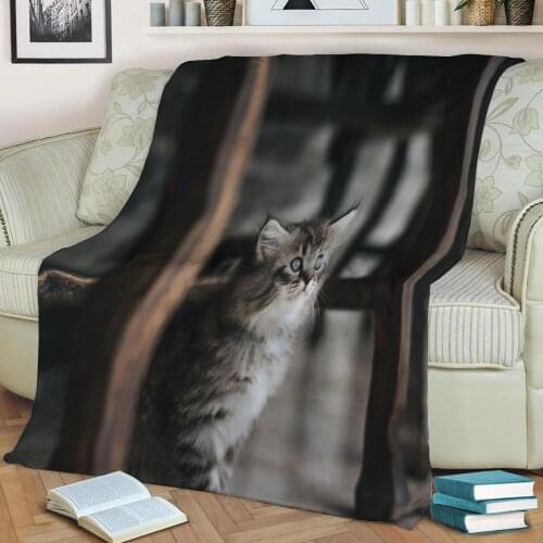 Animals pets wild animals Flannel Throw Blanket 3D Printed Keep Warm Sofa Child Blanket Home Decor Textiles Dream Family Gift