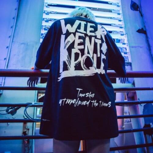 2020 Summer New Mens Tshirt Casual Short Sleeve Tshirt Fashion Loose Print Tshirts Hip Hop Streetwear Men Clothes