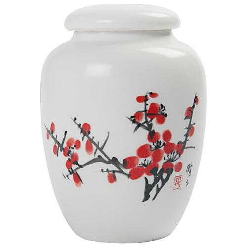 WSHYUFEI Jingdezhen Ceramic Kitchen Tea Box Sealed Tea Caddies Containers Travel Storage Box Spice jar Powder Coffee candy Jar