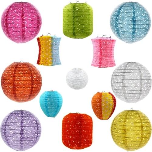 10/15/20/25/30/35/40cm Chinese Hollow Round Paper Lantern Ball Festival Supplies Chinese Paper Lantern Wedding Party Decoration