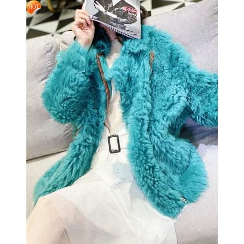 2021womens winter new warm fur one coat elegant Smart fashion