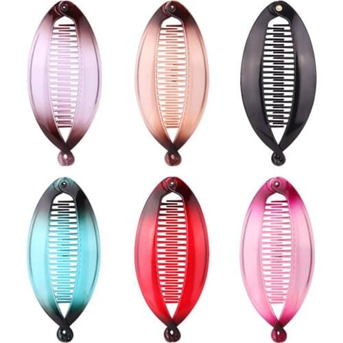 New Arrival Large Size Fish Shape Hair Clips Ponytail Holder for Women Girls Banana Clips Crabs Claws Hair Styling Accessories