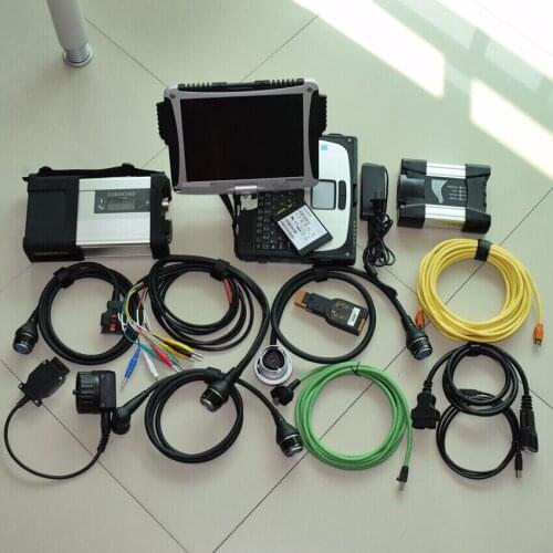 New 2in1 diagnostic tool for BMW ICOM NEXT sd connect mb star c5 with cf19 laptop 4g 1tb ssd 1 year warranty