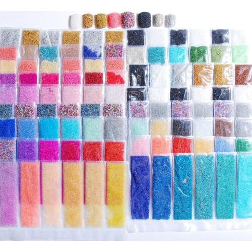 Mixed Color Caviar Bead for Nail Art Mini Small Stainless Steel Beads Nails Art Decorations DIY Tool Nail Manicure