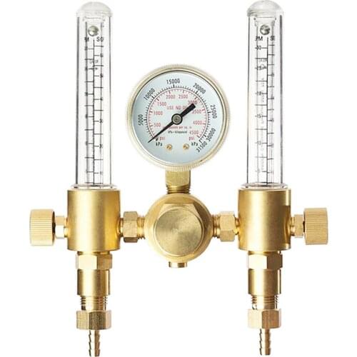 Welding Dual Output Argon Gas Regulator Flowmeter 0-60CFH Easyto Install