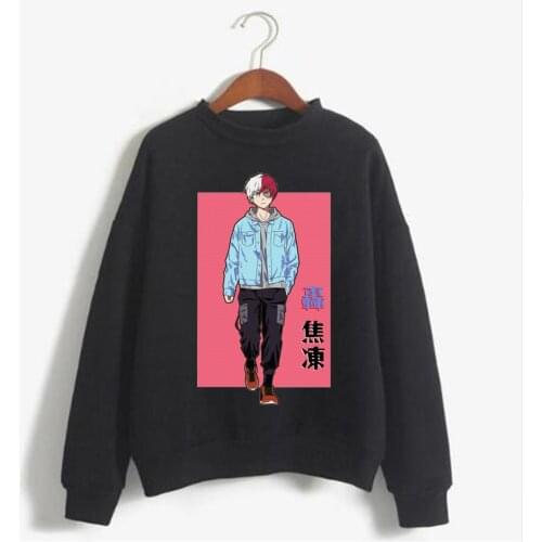 Hoodie Sweatshirt My Hero Academia Todoroki Shoto Print Cosplay Costume Anime Women/Men Top