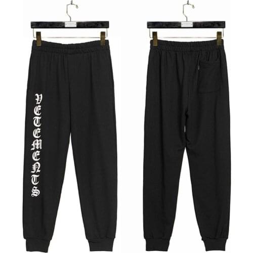 VETEMENTS Gaojie new VTM vehicles pants OS loose casual hip hop couple casual sports pants