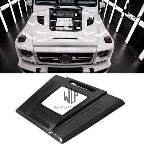 W463 High Quality Carbon Fiber /FRP Engine Hood Transparent Bonnets For Mercedes-Benz G class G500 G55 G63 Car Styling