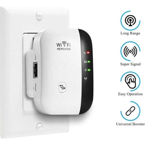 Wifi Repeater 300 Mbps Wifi Range Extender Wifi Signal Amplifier Wifi Booster WPS Access Point 802.11n EU US plug