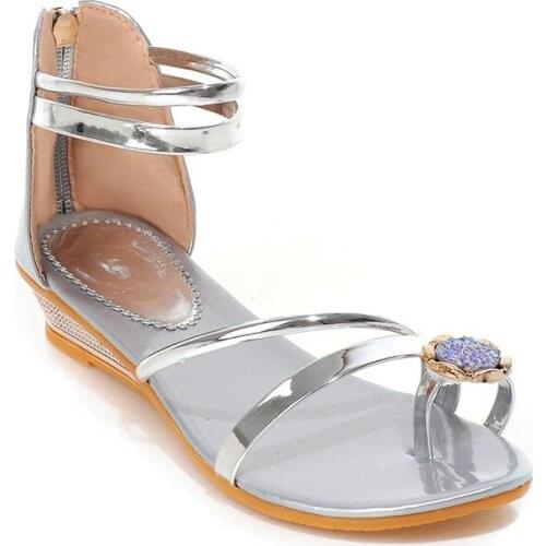 Women sandals 2019 hot fashion rhinestone summer shoes women sandals clip toe women shoes sandalia feminina