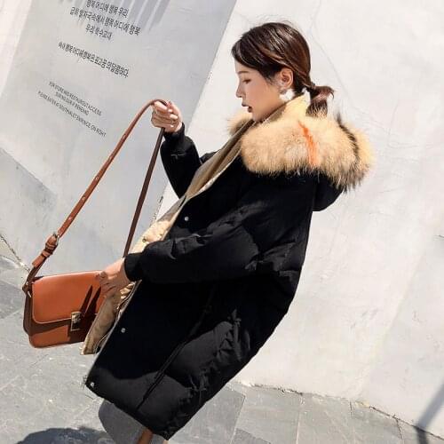 Women Jacket Down for Winter 2020 Hooded Fashion Parka Ladies Coats and Jackets with Fur Collar Chamarras De Mujer KJ461 s