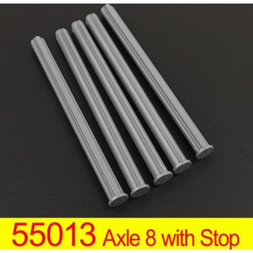 10PCS 55013 High-Tech building blocks cross shaft 8 axle with Stop Accessories Parts Bricks MOC Education construction Toys