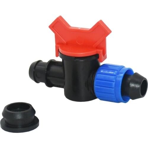 3/4" hose Garden tap with lock nut 16 to 20mm pe hose water valve DN15 tube connector cranes waterstop valve adapter 1pcs