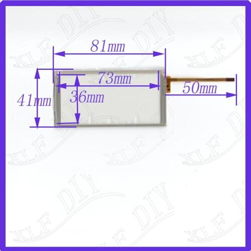 ZhiYuSun 3inch 4wire resistive touch panel 81*41mm for Car DVD, Navigator screen 81mm*41mm glass this is compatible