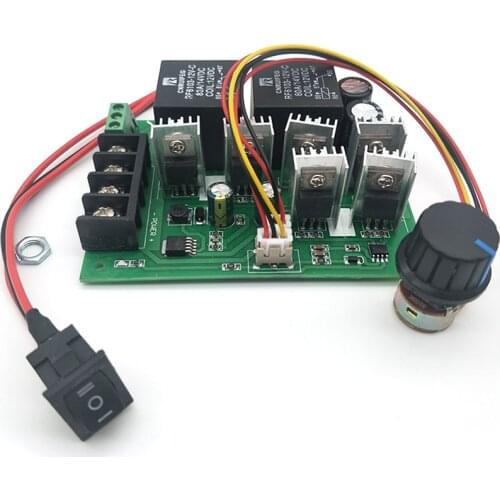 60A PWM Motor Speed Controller CW CCW Reversible Switch DC 12V - 48V