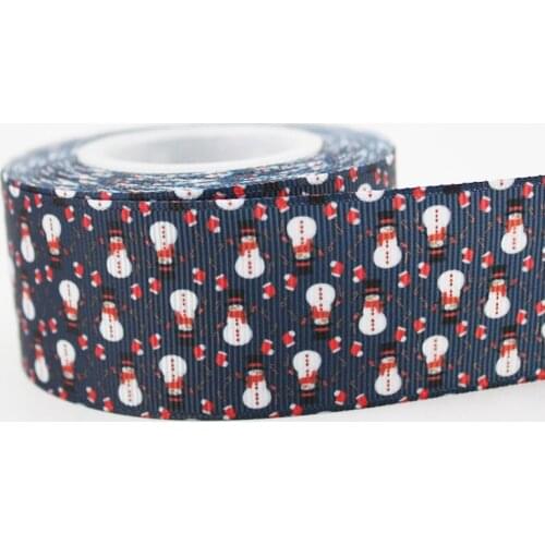 9/16/22/25/38/57/75mm cartoon Christmas decoration grosgrain ribbon 10/25/50 yards DIY gift wrap sewing wedding decor ribbon
