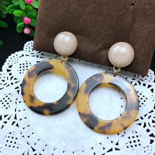 AB - 34 jewelry allergy no ear pierced earrings ear clip resin euramerican style fashion