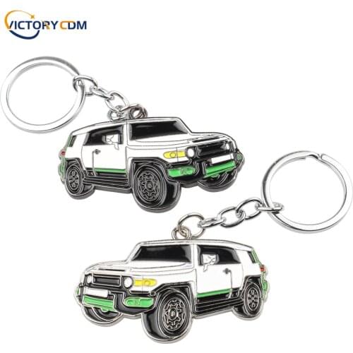 Car Styling Keyring JDM Metal Car Model keychain Exquisite Gift For Toyota Ford Double sided