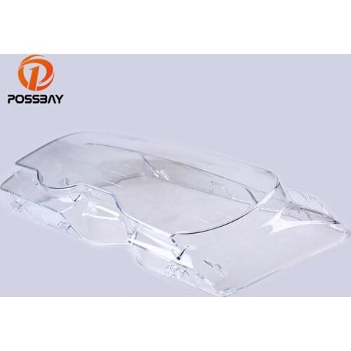 POSSBAY Car Headlight Lens Clear Cover Headlamp Case Replacement Fit for BMW 3-Series E46 2000-2003 Auto Light Shell Accessories