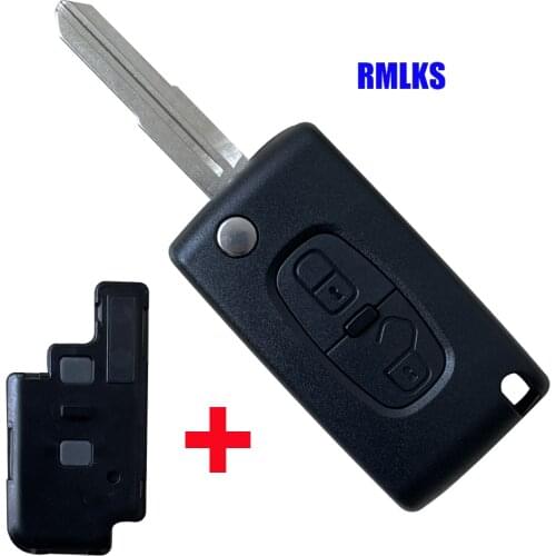 FOR PEUGEOT 4007 ET 4008 For Citroen C-Crosser C4 Aircross 2 Button Fob Remote Key case flip remote key shell fob MIT-11R blade