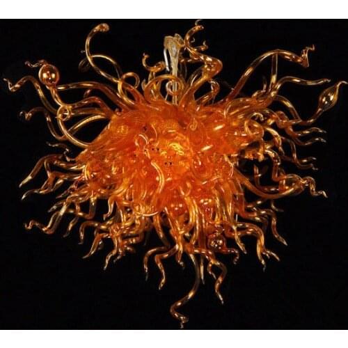 American Style Chandelier Modern Mini LED Light Home Goods 100% Mouth Blown Borosilicate Chihuly