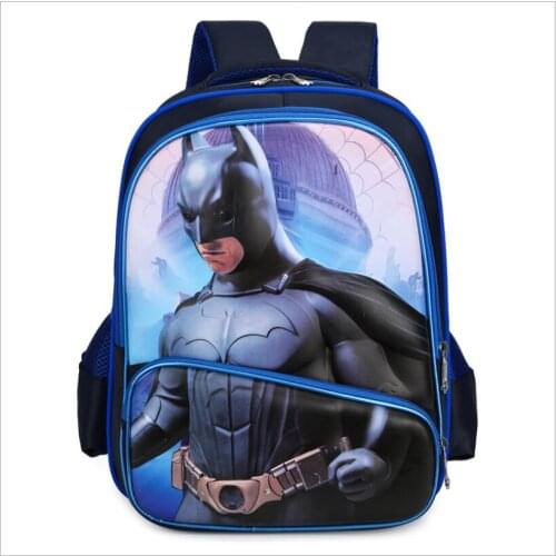 Fashion Superman Batman Captain America Boy Girl Children Kindergarten Teenager Schoolbags Kids Student Backpacks