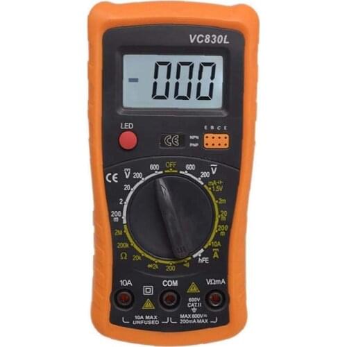 VC830L Multimeter A830L Handheld Digital Universal Meter Ammeter Voltmeter