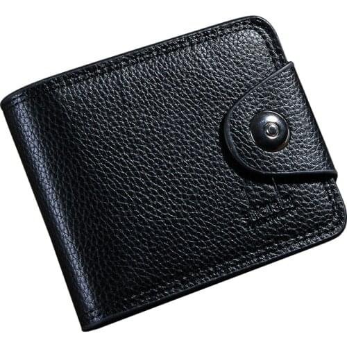 Men Wallets Brand Design Short Mans Purses Handbags Money Bags Clips Soft PU Leather Male Hasp Clutch Wallet Burse Cards Holder