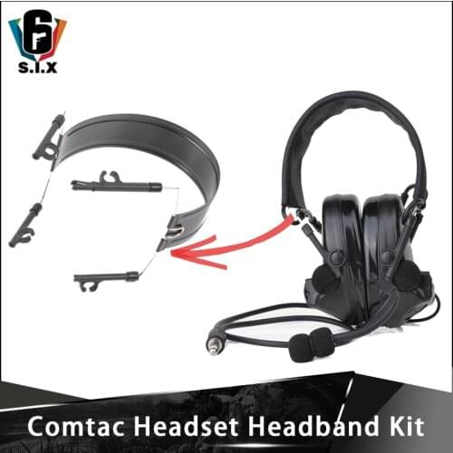 Z Tactical Comtac Headset Accessory Metal Headband Set Airsoftsports Tactical Comtac II Headphones Adapter Accessory