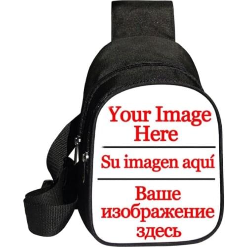Customize Your Name/Photo 3D Printed Chest package Diagonal Bag Fashion Mens Womens Sports Bags Shoulder Bag Gift