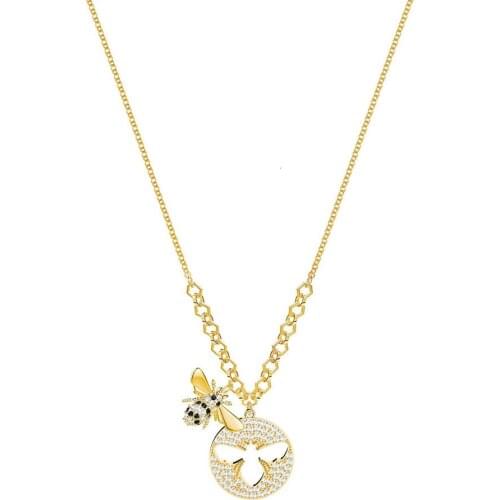 New High-quality Sparkling Bee Crystal Romantic For Friends'best Necklace Women Jewelry Mothers Day Christmas Gift