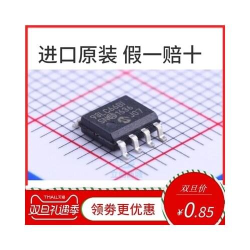 New&original 100% In Stock 93LC66B-I/SN 93LC66BI SOP-8 4K 10pcs/lot