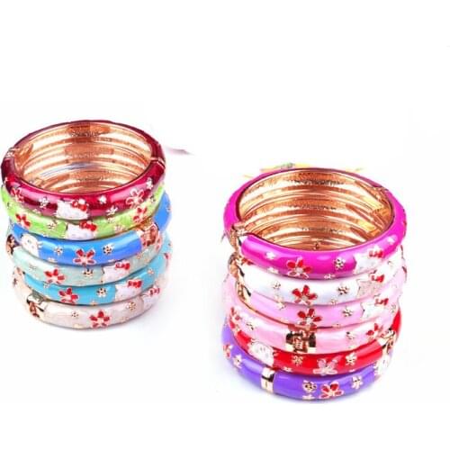 Wholesale 10PCS Cloisonne Bracelet Child Bracelet Cartoon Glazed Bracelet