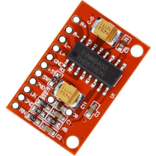 3W*2 Mini Digital Power Audio Amplifier Board DIY Stereo USB DC 5V Power Supply PAM8403 for Arduino
