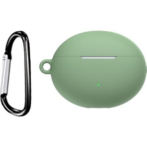 New Anti-slip Bluetooth Earphone Soft Silicone Protective Case with Carabiner Storage Shell for Huawei Freebuds 4i