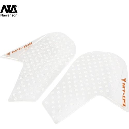 Clear Motorcycle Tank Pad Rubber Knee Grip Lateral Protectors Traction Grip Kit for MT-09 2014-2020
