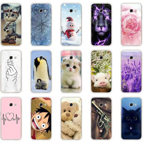 Silicon Phone Case For Samsung Galaxy A3 2017 Case Cover A320 A320F Soft TPU Painting Back FOR Samsung A3 2017 Coque