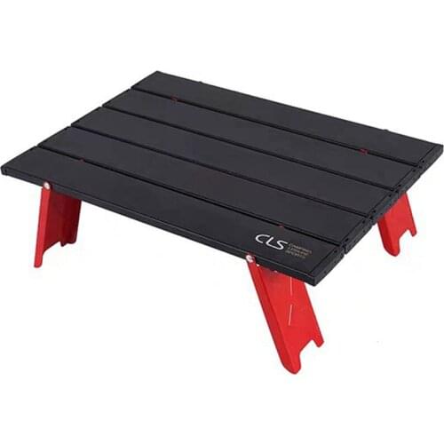 Camping Mini Portable Foldable Table for Outdoor Picnic Barbecue Tours Tableware Ultra Light Aluminum Folding Computer Bed Desk