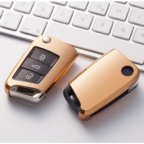 Tpu Car Key Case Cover For VW Touran Tiguan Golf 3 4 5 6 7 GTI GTD MK7 MK6 MK5 MK4 Passat B5 B6 B7 B8 CC Polo Key Accessories