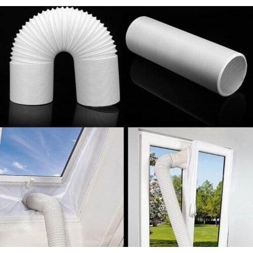 2m Universal Flexible Air Conditioner Exhaust Hose Vent Tube 13cm Diameter Duct Extension Pipe Portable High Quality and New